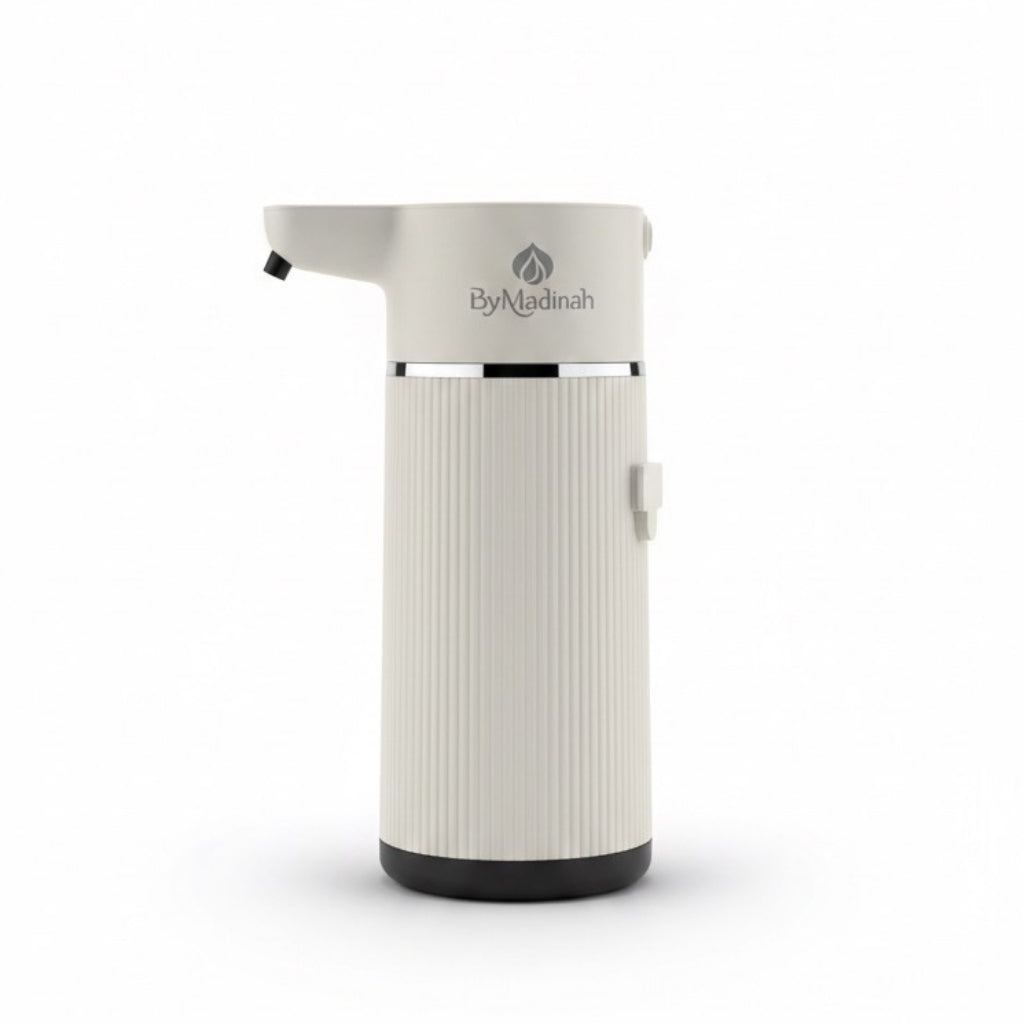 Distributeur d'eau automatique pour ablutions au design moderne blanc.