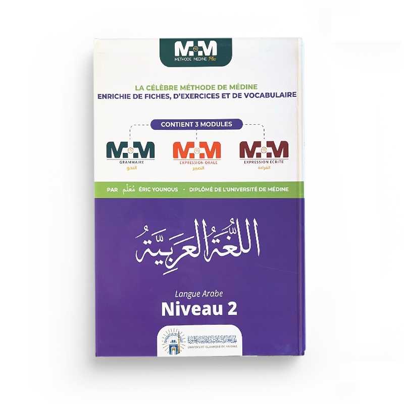 Couverture du livre d'arabe niveau 2 de la Méthode Medine Plus