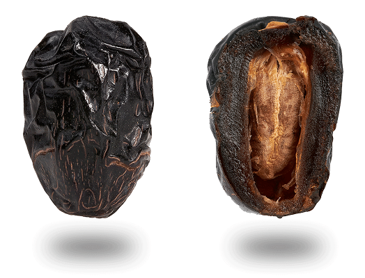 Datte Ajwa coupée en deux parties